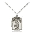 thumbnail image 1 of Sterling Silver St. Peregrine Pendant 3/4 X 1/2 inches with 18 inch Sterling Silver Curb Chain, 1 of 1