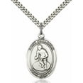 thumbnail image 1 of Sterling Silver St. Sebastian / Wrestling Pendant 1 x 3/4 inches with Heavy Curb Chain, 1 of 1