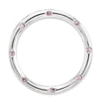 thumbnail image 1 of Sterling Silver Stack Exp Large Created Pink Sapphire Chain Slide, 1 of 1