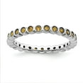 thumbnail image 1 of Sterling Silver Stackable Citrine Ring - .36 cwt - Size 5, 1 of 2