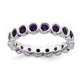 thumbnail image 1 of Sterling Silver Stackable Expressions Amethyst Ring, 1 of 1