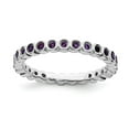 thumbnail image 1 of Sterling Silver Stackable Expressions Amethyst Ring, 1 of 1