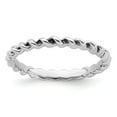 thumbnail image 1 of Sterling Silver Stackable Expressions Antiqued Ring, 1 of 1