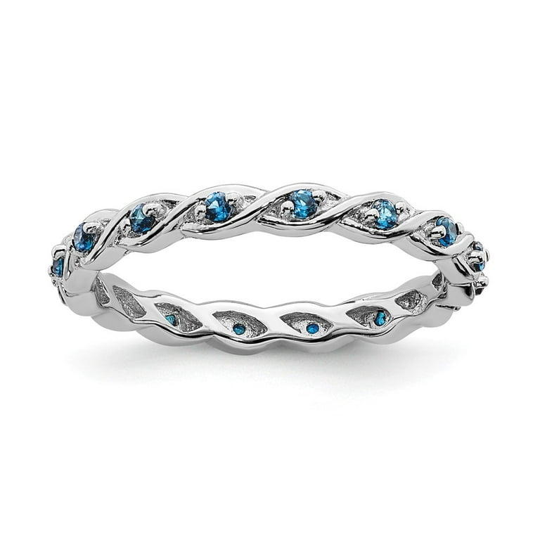 Sterling Silver Stackable Expressions Braided Twist Ring Sterling Silver Stackable Expressions Braided Twist Ring