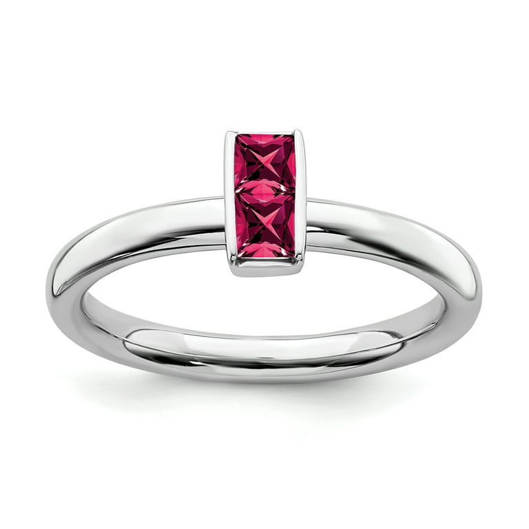 Ruby ring shop stackable