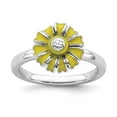 thumbnail image 1 of Sterling Silver Stackable Expressions Daisy Ring - Size 7, 1 of 3