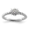 thumbnail image 1 of Sterling Silver Stackable Expressions Diamond Star Ring, 1 of 6