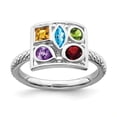 thumbnail image 1 of Sterling Silver Stackable Expressions Gemstone Ring, 1 of 1