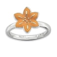 thumbnail image 1 of Sterling Silver Stackable Expressions Gladiolus Ring - Size 5, 1 of 3