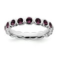thumbnail image 1 of Sterling Silver Stackable Expressions June Swarovski Ring, 1 of 1