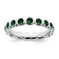 thumbnail image 1 of Sterling Silver Stackable Expressions May Swarovski Ring, 1 of 1