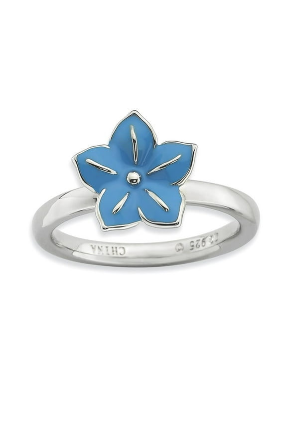 Sterling Silver Stackable Expressions Morning Glory Ring