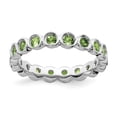 thumbnail image 1 of Sterling Silver Stackable Expressions Peridot Ring, 1 of 1