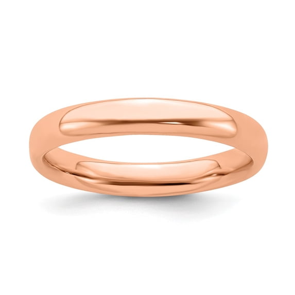 Sterling Silver Stackable Expressions Pink-plated Polished Ring