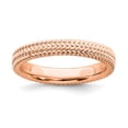 thumbnail image 1 of Sterling Silver Stackable Expressions Pink-plated Ring - Size 6, 1 of 3