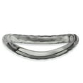 thumbnail image 1 of Sterling Silver Stackable Expressions Polished Black-plate Wave Ring - Size 8, 1 of 3