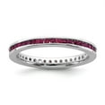 thumbnail image 1 of Sterling Silver Stackable Expressions Polished Created Ruby Ring, 1 of 1
