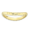 thumbnail image 1 of Sterling Silver Stackable Expressions Polished Gold-plate Wave Ring - Size 6, 1 of 3