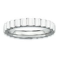 thumbnail image 1 of Sterling Silver Stackable Expressions Rhodium Ring, 1 of 11