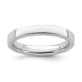 thumbnail image 1 of Sterling Silver Stackable Expressions Rhodium Ring, 1 of 1