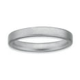 thumbnail image 1 of Sterling Silver Stackable Expressions Rhodium Satin Ring - Size 9, 1 of 3