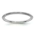 thumbnail image 1 of Sterling Silver Stackable Expressions Rhodium Step-down Ring, 1 of 5