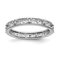 thumbnail image 1 of Sterling Silver Stackable Expressions White Topaz Ring, 1 of 1