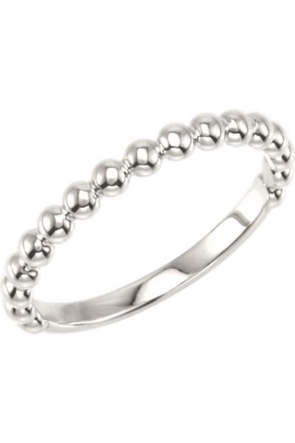Sterling Silver Stackable Metal Fashion Ring