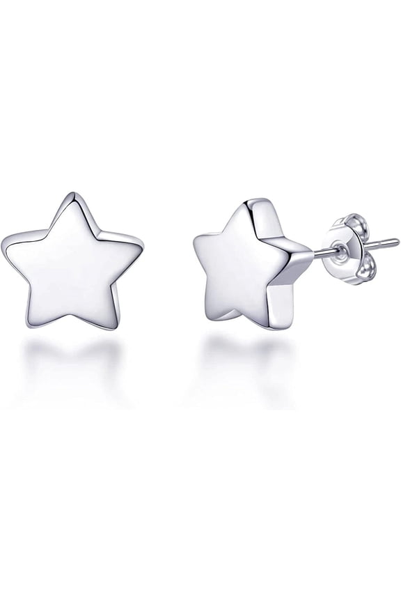Sterling Silver Star Earrings, Elegant and Dazzling Jewelry for Any Occasion
