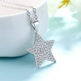 thumbnail image 1 of Sterling Silver Star Pendant Necklace with crystals from Swarovski, 1 of 4