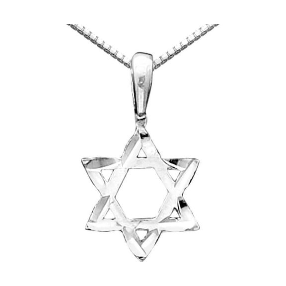 Sterling Silver Star of David Charm QC546