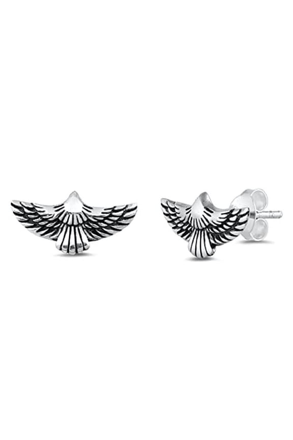 Sterling Silver Stud Earrings - Eagle Post stud