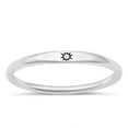 thumbnail image 1 of Sterling Silver Sun Ring .925 Stacking Band Jewelry Female Male Unisex Size 7, 1 of 4