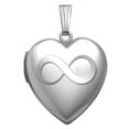 thumbnail image 1 of Sterling Silver Sweetheart "Infinity" Heart Locket - 3/4 Inch X 3/4 Inch, 1 of 1