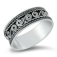thumbnail image 1 of Sterling Silver Swirl Rope Bali Ring Size 5, 1 of 3