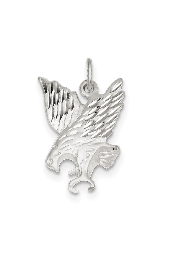 Sterling Silver Swooping Eagle with Talons Charm