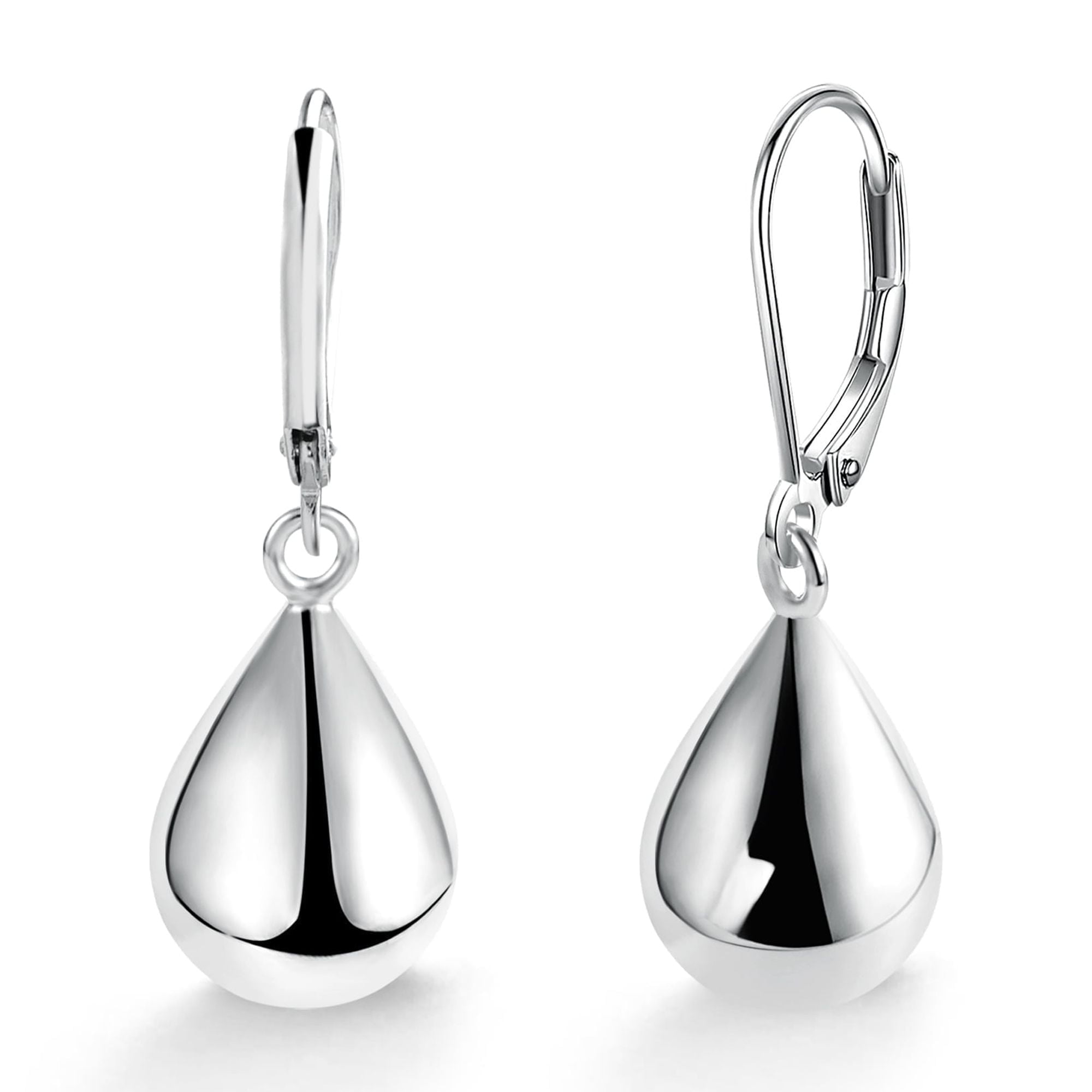 Leverback Heart Earrings