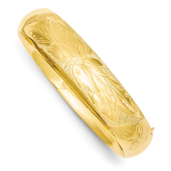 Sterling Silver Textured Flexible Bangle