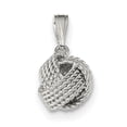 thumbnail image 1 of Sterling Silver Textured Love Knot Pendant QC9023, 1 of 4
