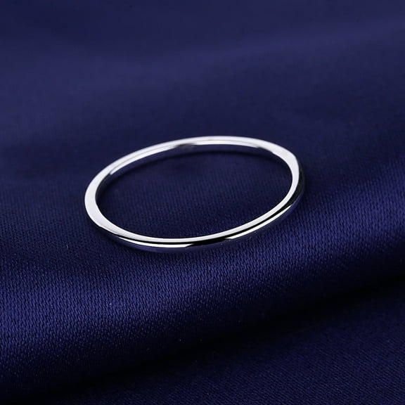 Sterling Silver Thin Band Rings