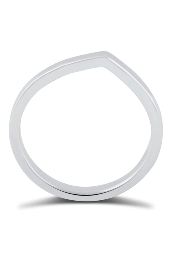 Sterling Silver Thin Stackable Spike Ring for Women and Teens - Size 5