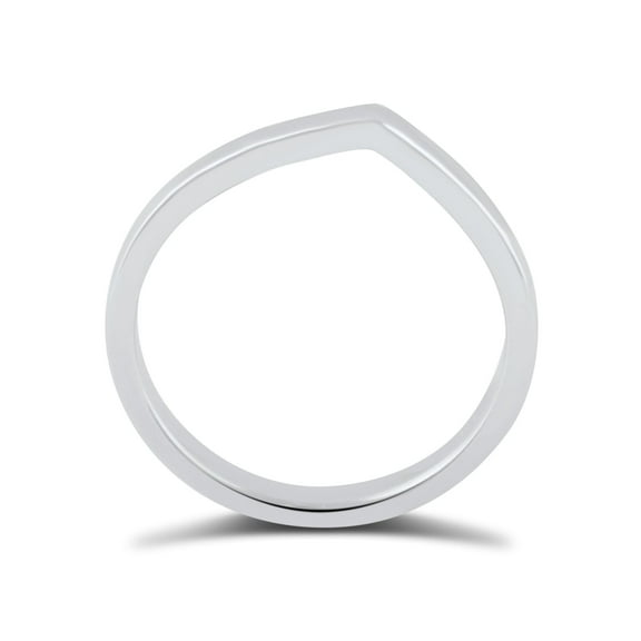 Sterling Silver Thin Stackable Spike Ring for Women and Teens - Size 9