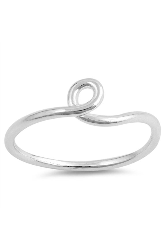 Sterling Silver Thin loop Wire Ring