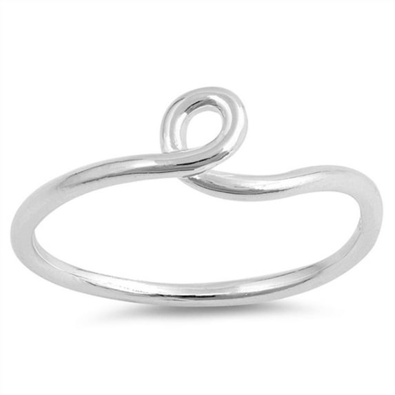 Sterling Silver Thin loop Wire Ring