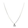 thumbnail image 1 of Sterling Silver Tiny Open Outline Heart Charm Box Chain Nickel Free Necklace Italy 20", 1 of 1