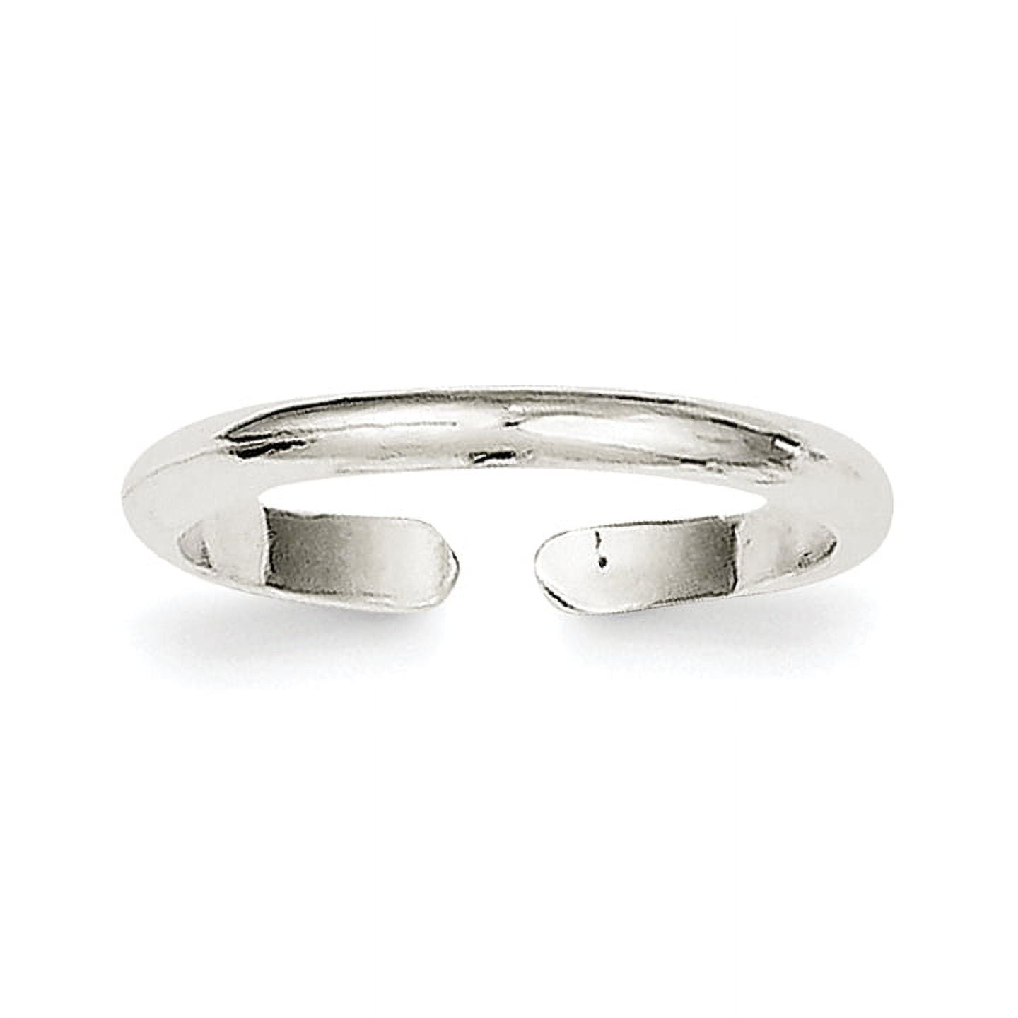 Sterling Silver Plain Band Toe Ring