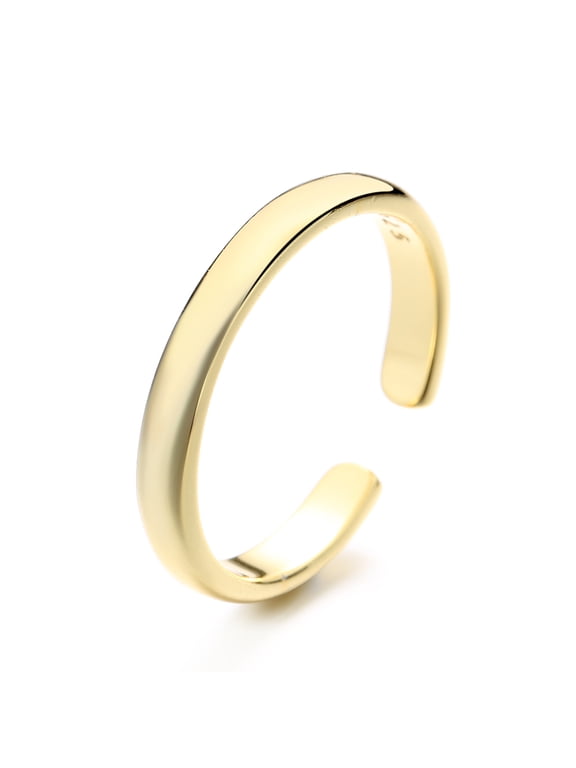 Amy and Annette 14K Gold Plated Over Sterling Silver Open Toe Ring