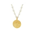 thumbnail image 1 of Sterling Silver Tree of Life Pendant Freshwater Cultured Pearls Necklace dipped in Gold, 1 of 1