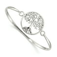 thumbnail image 1 of Sterling Silver Tree of Life Slip-On Bangle Bracelet, 1 of 5