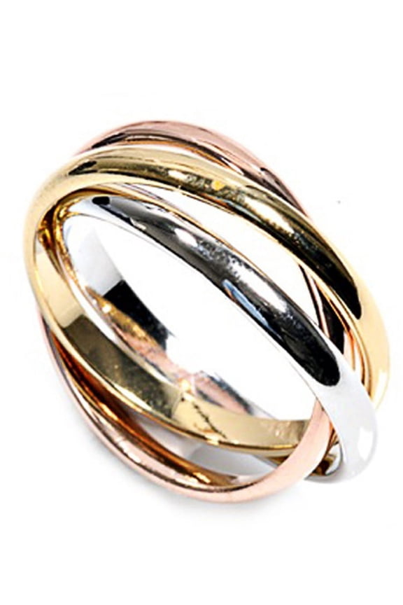 Sterling Silver Trinity Ring 3mm ( Size 5 to 11)